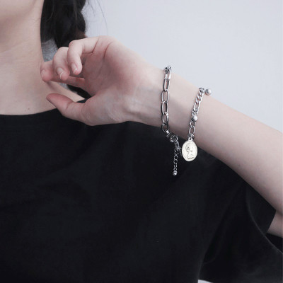 Lắc tay mix hạt đồng xu