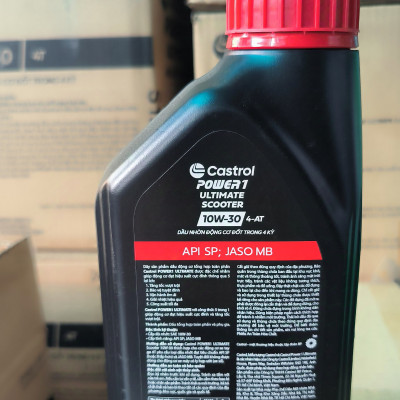 Dầu nhớt xe tay ga Castrol Power 1 Ultimate Scooter 10W-30, 800ML