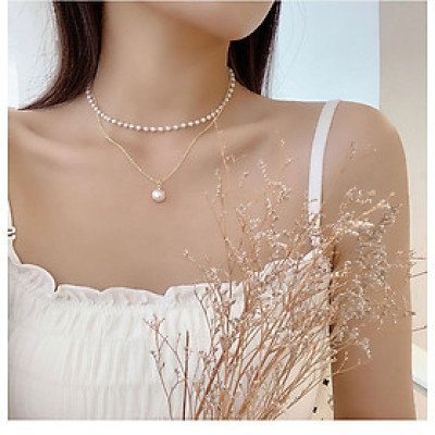 Dây chuyền choker ngọc trai