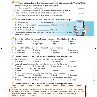 Bài tập Bổ trợ Tiếng Anh 12 Bright