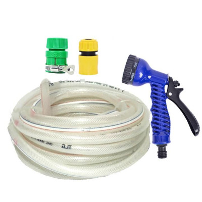 Bộ dây vòi xịt tưới cây, rửa xe 20M (cút nhựa nối nhựa xanh) 206843
