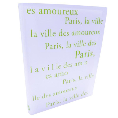 Bìa 20 Lá Trong Mờ - Thiết Kế Kiểu Paris Double A CH19312-EN - Xanh Lá 3