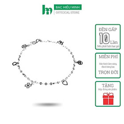 Lắc Chân Nữ Bạc Hiểu Minh LC043 bạc ta