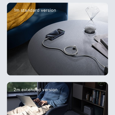 Cáp sạc nhanh Type C to Type C 100W Baseus Gem Fast-Charging Data Cable - Hàng chính hãng