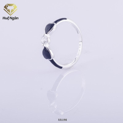 Nhẫn bạc Ý 925 Huệ Ngân - Nơ xinh RR1198