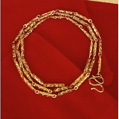 Dây chuyền Hợp thời trang nam nữ, Kiểu đốt trúc 2li, Kèm túi nhung Cung hỷ, Phù hợp nam nữ