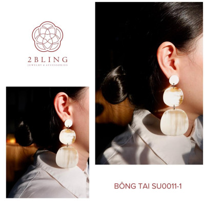 Bông tai sừng 2BLING thời trang SU0011