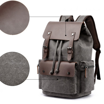 Balo nam vải canvas cao cấp phong cách mới 15,6"
