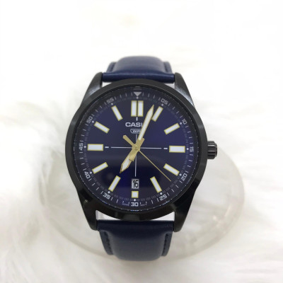 Đồng Hồ Nam Dây Da Casio Standard MTP-VD02BL-2EUDF Chính Hãng - MTP-VD02BL-2E