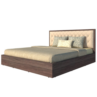 Giường ngủ cao cấp Tundo màu nâu 180cm x 200cm