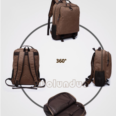 Balo nam vải canvas cao cấp phong cách mới 15,6"