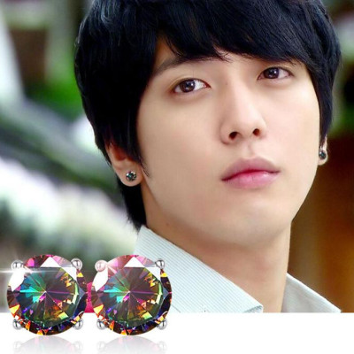 Bông tai titant đá đa sắc