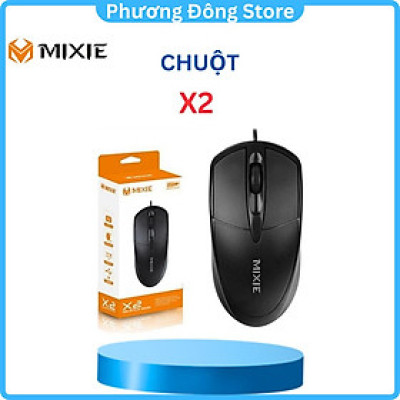 Chuột máy tính có dây Mixie X2 3 phím bấm - Hàng chính hãng