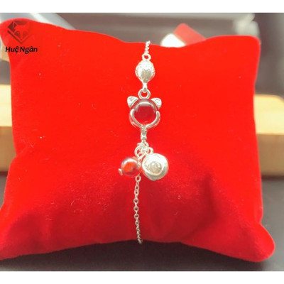 Lắc chân bạc Ý 925 Huệ Ngân - Hồ ly phong thủy RYBJ50085