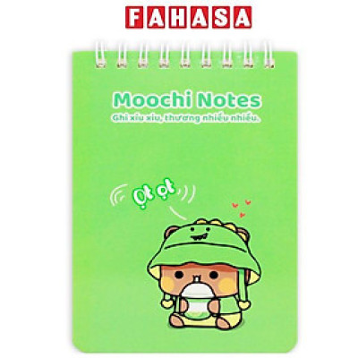 Sổ Lò Xo Moochi Notes B7 - Kẻ Ngang - 120 Trang 80gsm - The Sun 04