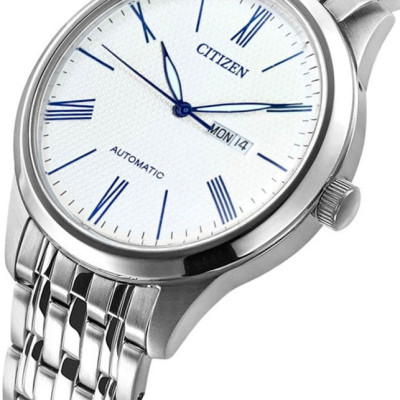Đồng Hồ Nam Citizen Dây Thép Không Gỉ NH8350-59B - Mặt Trắng