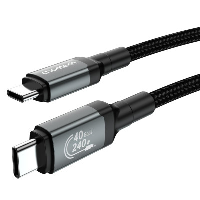 Cáp sạc nhanh Type C to Type C 240W Choetech XCC-1040 hỗ trợ truyền tải dữ liệu 8K@60Hz (Hàng chính hãng)