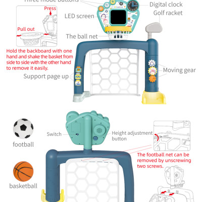 BAOLI - 1908C- Bộ Đồ Chơi Vận Động 3 trong 1