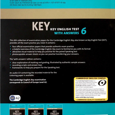 Cambridge English KEY - Key English Test 6 with Answers