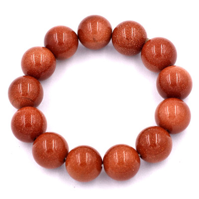 Vòng tay chuỗi hạt đá kim sa 16 ly 14 hạt 