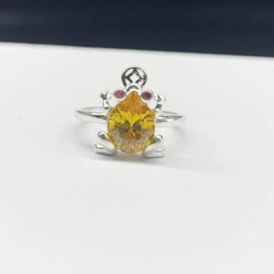 Nhẫn bạc nữ trang sức bạc Ý S925 Bạc Xinh Huệ Ngân - Cóc Thần Tài RR1250