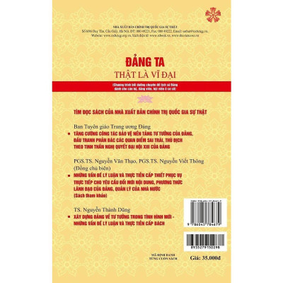 Sách - Đảng Ta Thật Là Vĩ Đại - NXB Chính Trị Quốc Gia