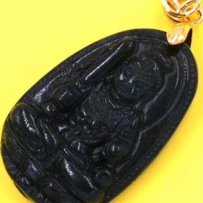 Mặt Phật Bất động minh vương đá cẩm thạch 3.6 cm 