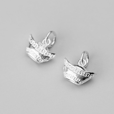Charm bạc thỏi bạc treo - ngọc Quý Gemstones