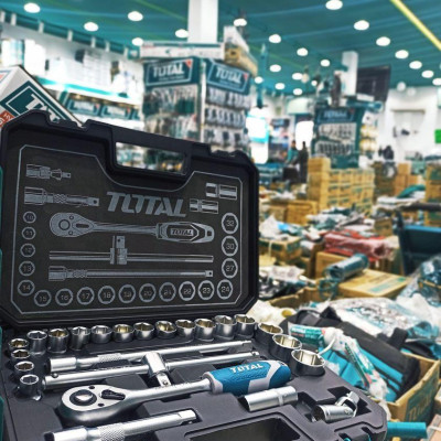 BỘ 25 CÁI SOCKET (1/2 INCH) & CẦN 2 CHIỀU TOTAL THT121251 - HÀNG CHÍNH HÃNG