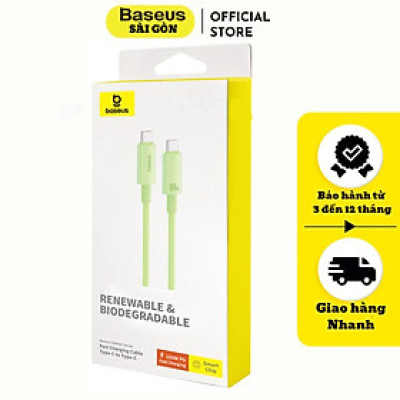 Cáp sạc Baseus Habitat Series nhanh Type C to Type C 100W- Hàng chính hãng