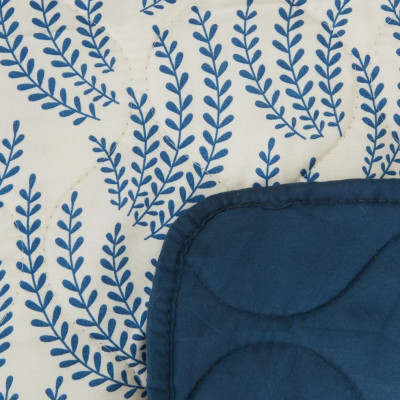 Chăn chần | JYSK Sommereik | polyester | xanh/trắng | R130xD170cm