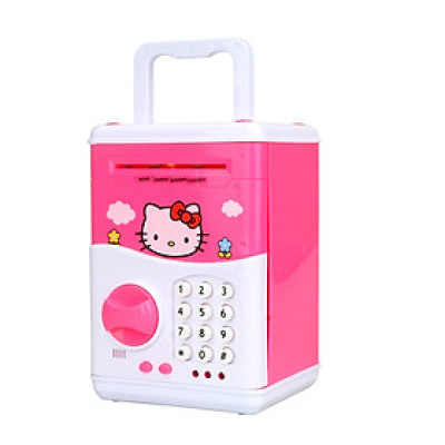 Két sắt mini nhiều màu vui nhộn cho bé (két vuông)