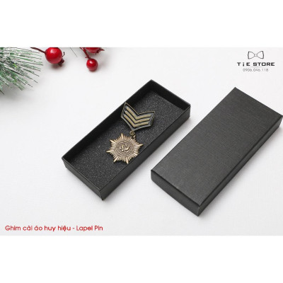 Ghim cài áo vest - ghim huy hiệu cao cấp nhiều mẫu - Full box