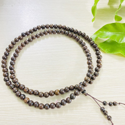Vòng Tay Trầm Hương 108 Hạt Tròn 8 Ly 6 Ly Full Hộp Đẹp - Chính Hãng