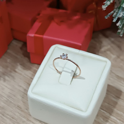 Nhẫn Vàng 14KR Đính Đá CZ (Birthstone Ring) - MOON Jewelry