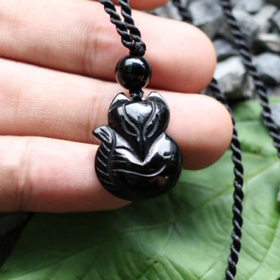 Mặt Dây Chuyền Hồ Ly Thạch Anh Đen 2 Ngọc Quý Gemstones U4