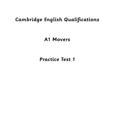 A1 Movers - Practice Tests 1-5
