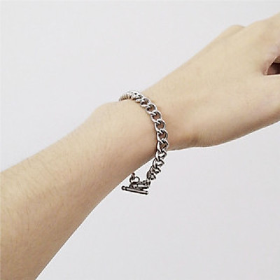 Vòng tay khoá OT cá tính hoang dã phong cách Hàn Quốc