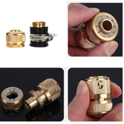 Bộ dây vòi xịt nước rửa xe, tưới cây . tăng áp 3 lần, loại 7m, 10m 206236 đầu đồng, cút đồng+ tặng khăn phượt
