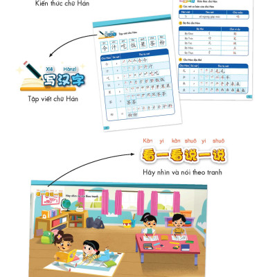 Sách tiếng Trung Quốc 4 - Sách bài học Tập 1 & 2