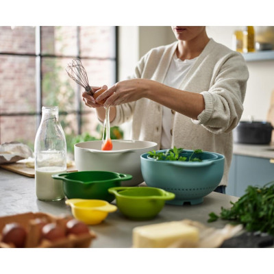 Bộ 6 tô sơ chế thực phẩm xếp chồng tiện lợi Joseph Joseph Duo (Opal) - 006230