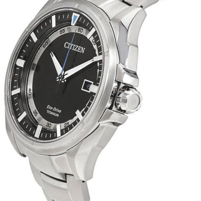 Đồng Hồ Nam Citizen Dây Titanium AW1401-50E - Mặt Đen (Sapphire)