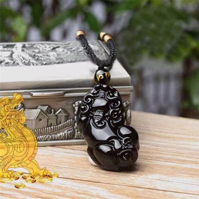 Vòng Cổ Tỳ Hưu Opal Đen Tự Nhiên