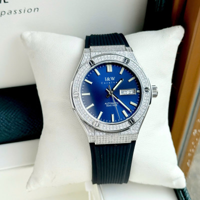 Đồng Hồ Nam I&W Carnival 55851GD1 Chính Hãng Full Box Chống Nước Kính Chống Xước Dây Silicon Cao Cấp BH 60T (Máy Cơ Tự Động)
