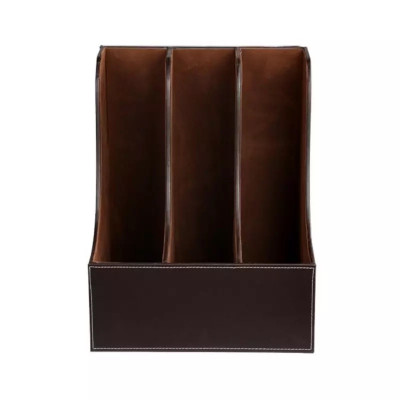 Khay đựng tài liệu 3 ngăn bằng da cao cấp ( K3)