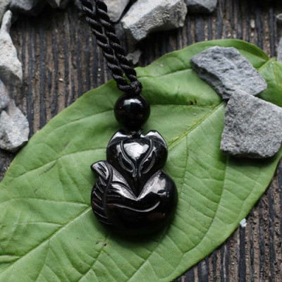 Mặt Dây Chuyền Hồ Ly Thạch Anh Đen 2 Ngọc Quý Gemstones U4