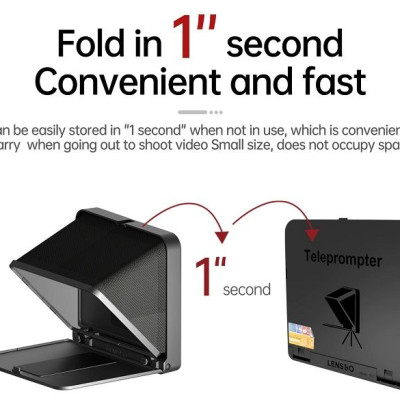 Máy nhắc chữ Teleprompter TC7 Lensgo Hàng Chính Hãng