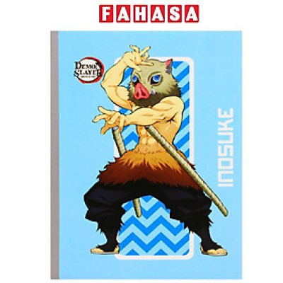 Tập Dán Gáy Demon Slayer - Kẻ Caro - 120 Trang 70gsm - Thiên Long NB-110/DS - Inosuke