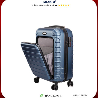 Vali cao cấp Macsim Smooire MSSM158-2b cỡ 20 inch màu (shiny blue) - Hàng loại 1