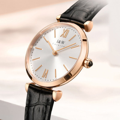 Đồng Hồ Nữ I&W Carnival 562L Chính Hãng BH 24T Chịu Nước 30m Kính Chống Xước Dây Da Cao Cấp ( Máy Quartz)